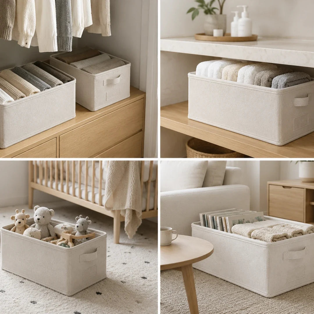 Opbergbox Linnen Ladenverdeler Medium Stapelbaar Organiseer Kleding Efficiënt Opruimen Slaapkamer Kast | Sulvida