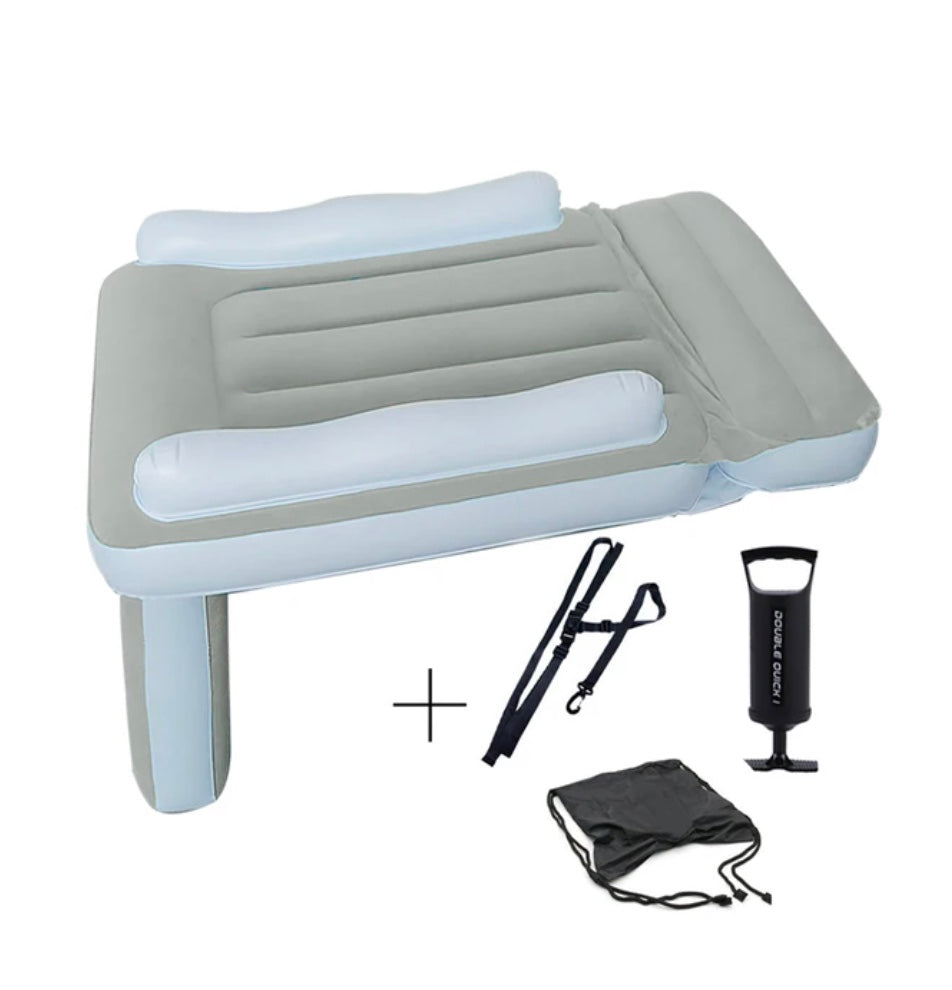 Opblaasbaar Kinderreisbed voor Vliegtuig 90×45cm Comfortabel Compact Luchtbed met Pomp voor Peuters Reizen | Sulvida