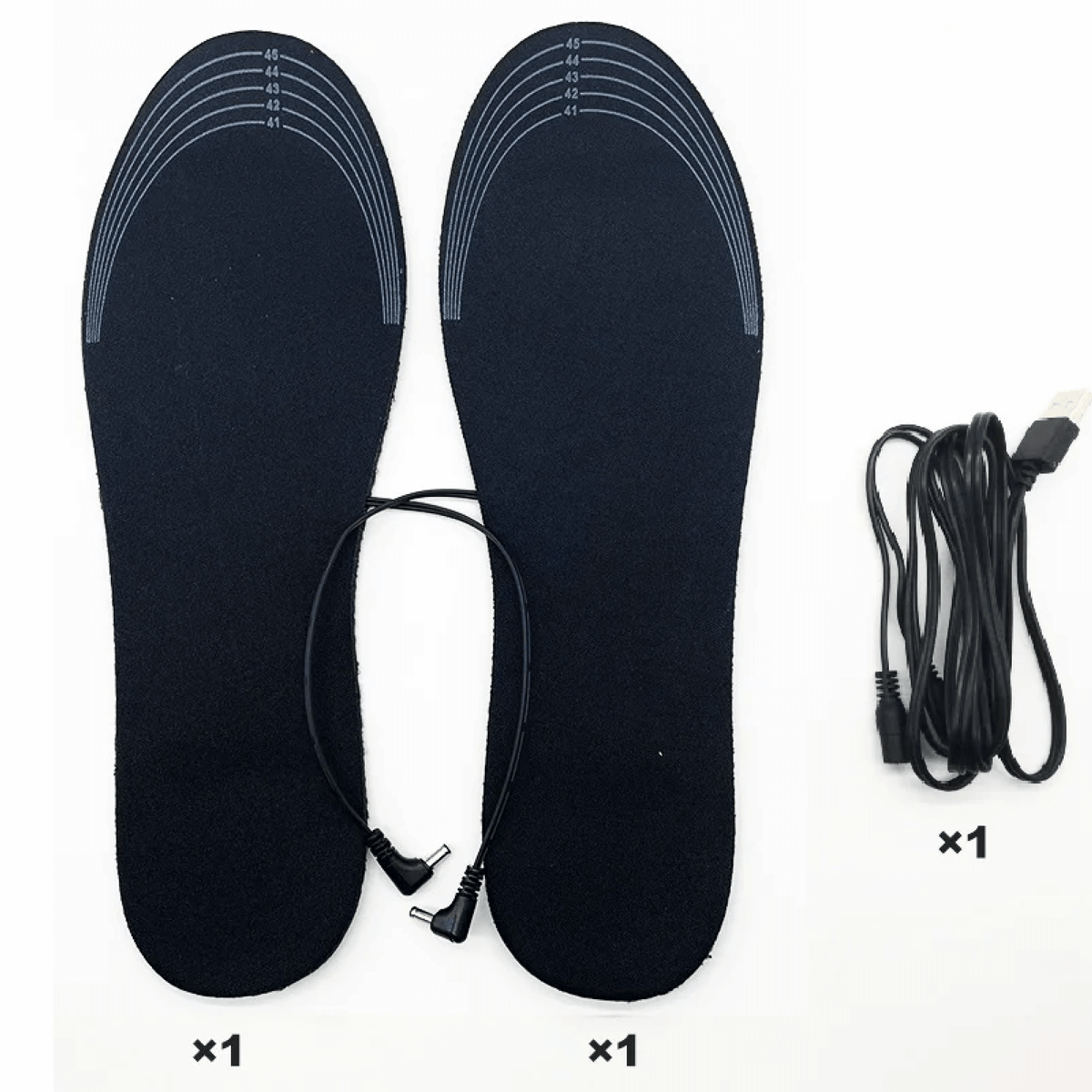 Verwarmde Inlegzolen Oplaadbaar Voetverwarming Winterschoenen Inlegzool USB Herfst Winter Schoenzolen | Sulvida