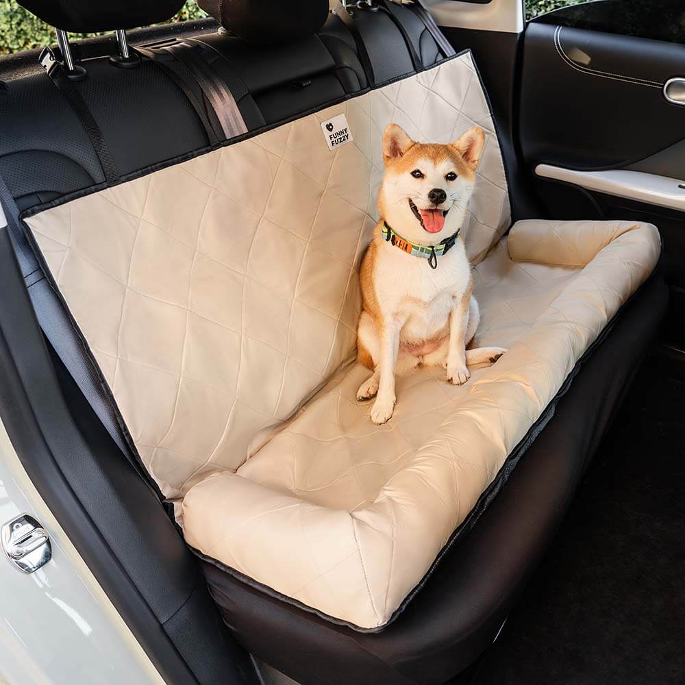 Autostoelhoes Hond Waterbestendig Polyester Grijs Bruin Blauw Bescherming Achterbank Auto Reizen Comfort Dieren | Sulvida
