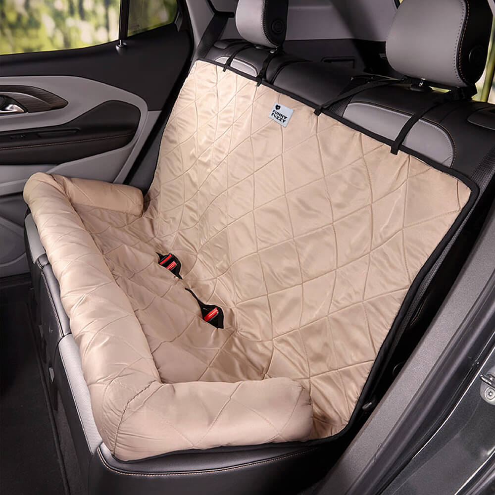 Autostoelhoes Hond Waterbestendig Polyester Grijs Bruin Blauw Bescherming Achterbank Auto Reizen Comfort Dieren | Sulvida