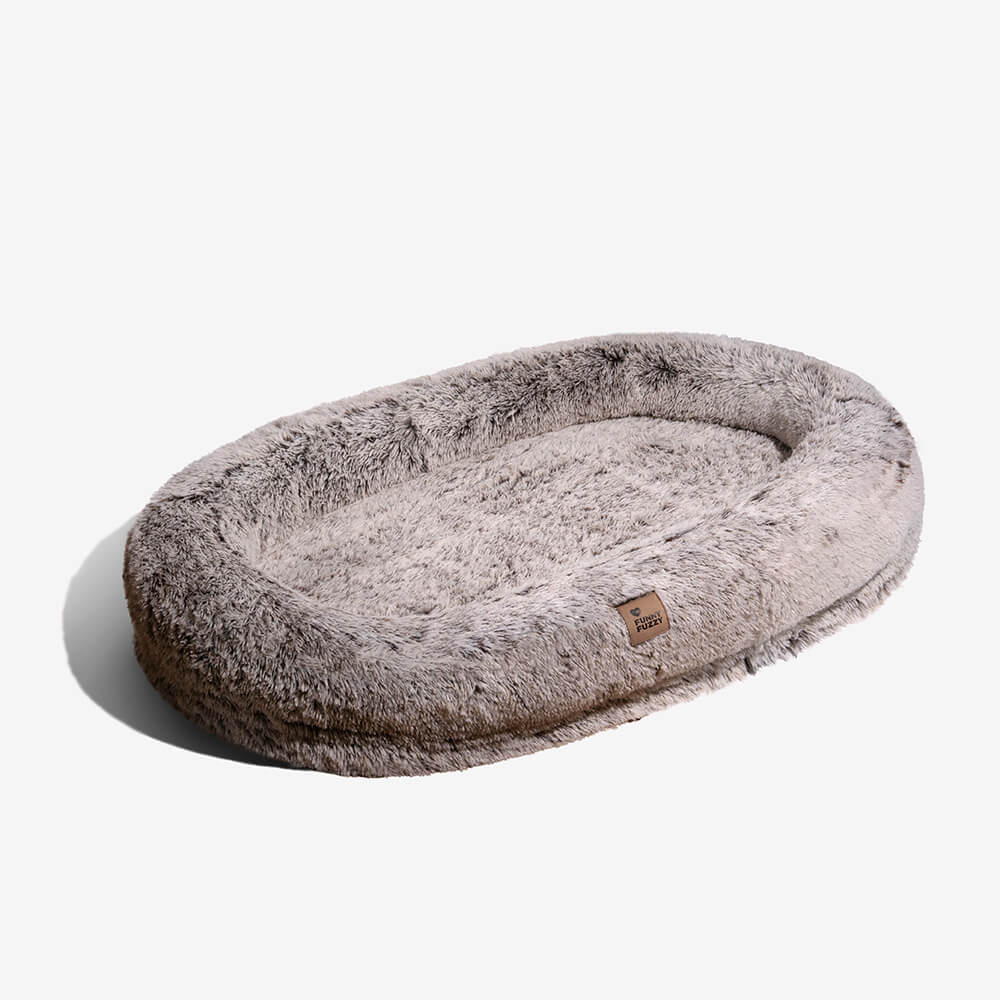 Orthopedische Donut Hondenmand met Hoge Rand Wasbaar Comfortabel Grijs Bruin Groen voor Grote Kleine Honden | Sulvida