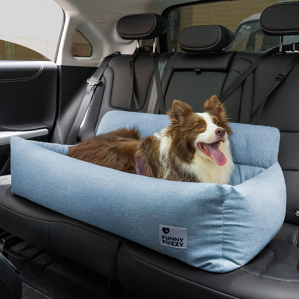 Autostoel Beschermer Hond Canvas PP-Vulling 50-120cm Grijs Kaki Blauw Reis Bolsterkussen Comfort Auto | Sulvida