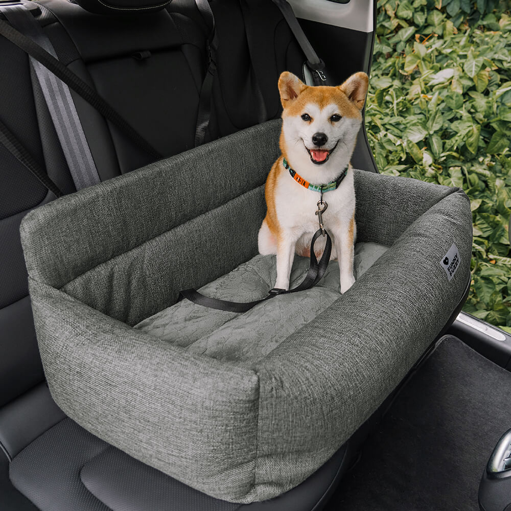 Autostoel Beschermer Hond Canvas PP-Vulling 50-120cm Grijs Kaki Blauw Reis Bolsterkussen Comfort Auto | Sulvida
