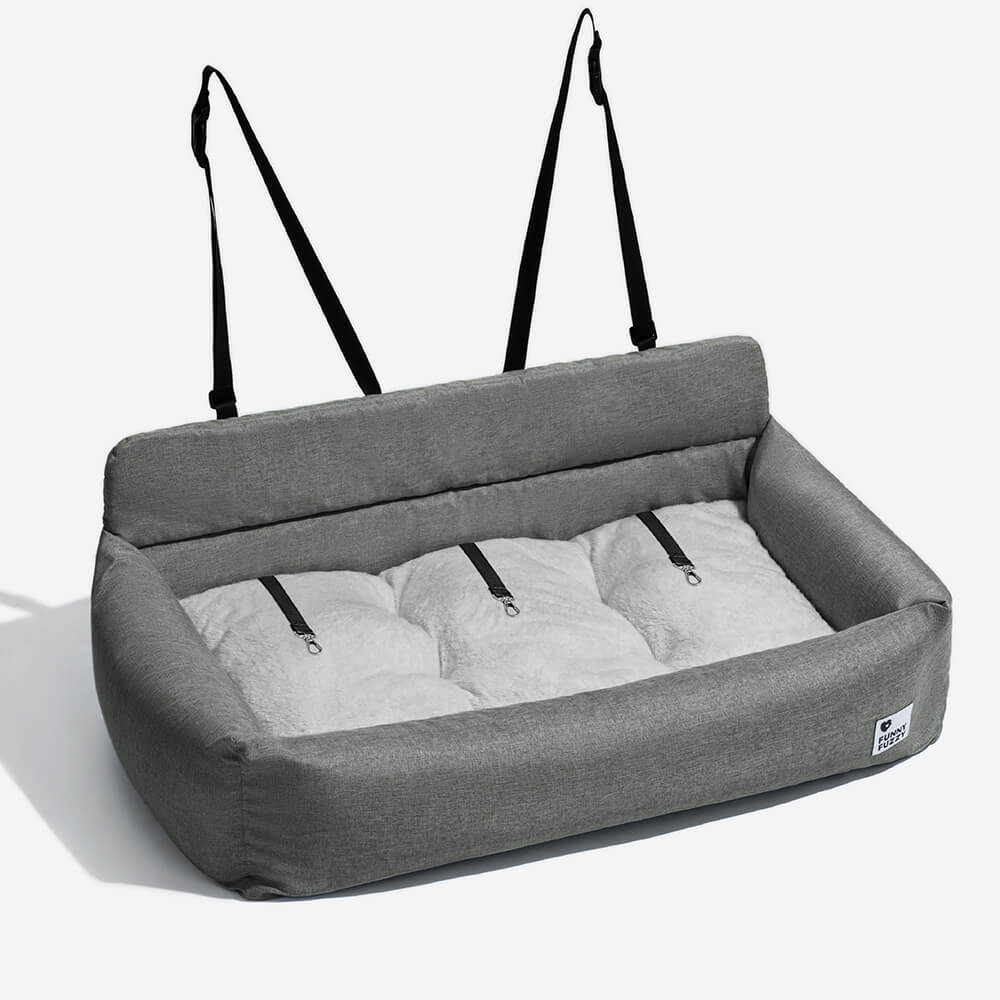 Autostoel Beschermer Hond Canvas PP-Vulling 50-120cm Grijs Kaki Blauw Reis Bolsterkussen Comfort Auto | Sulvida