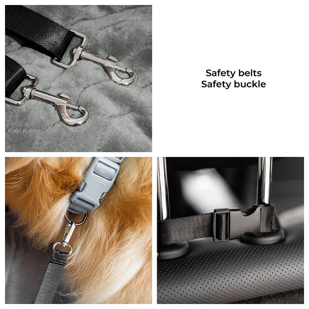 Autostoel Beschermer Hond Canvas PP-Vulling 50-120cm Grijs Kaki Blauw Reis Bolsterkussen Comfort Auto | Sulvida