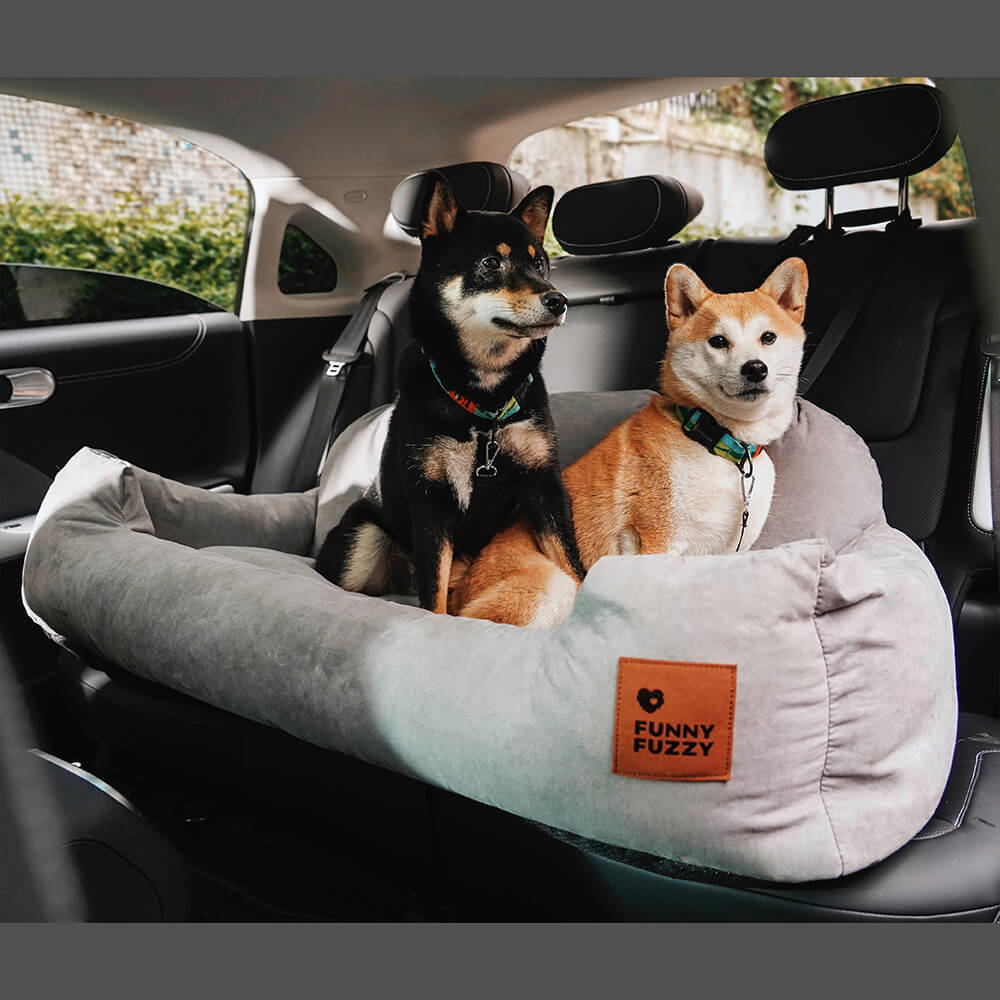 Autostoelhoes Hond Waterbestendig Polyester Grijs Bruin Blauw Bescherming Achterbank Auto Reizen Comfort Dieren | Sulvida
