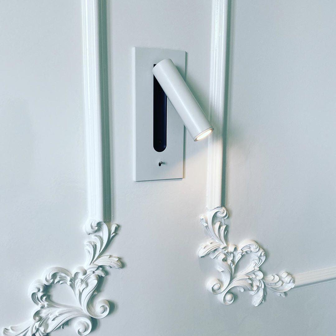 Applique murale, lampe de lecture avec bras LED réglable et interrupteur pour chambre, table de chevet, éclairage de lecture moderne, lampe de chevet | Sulvida