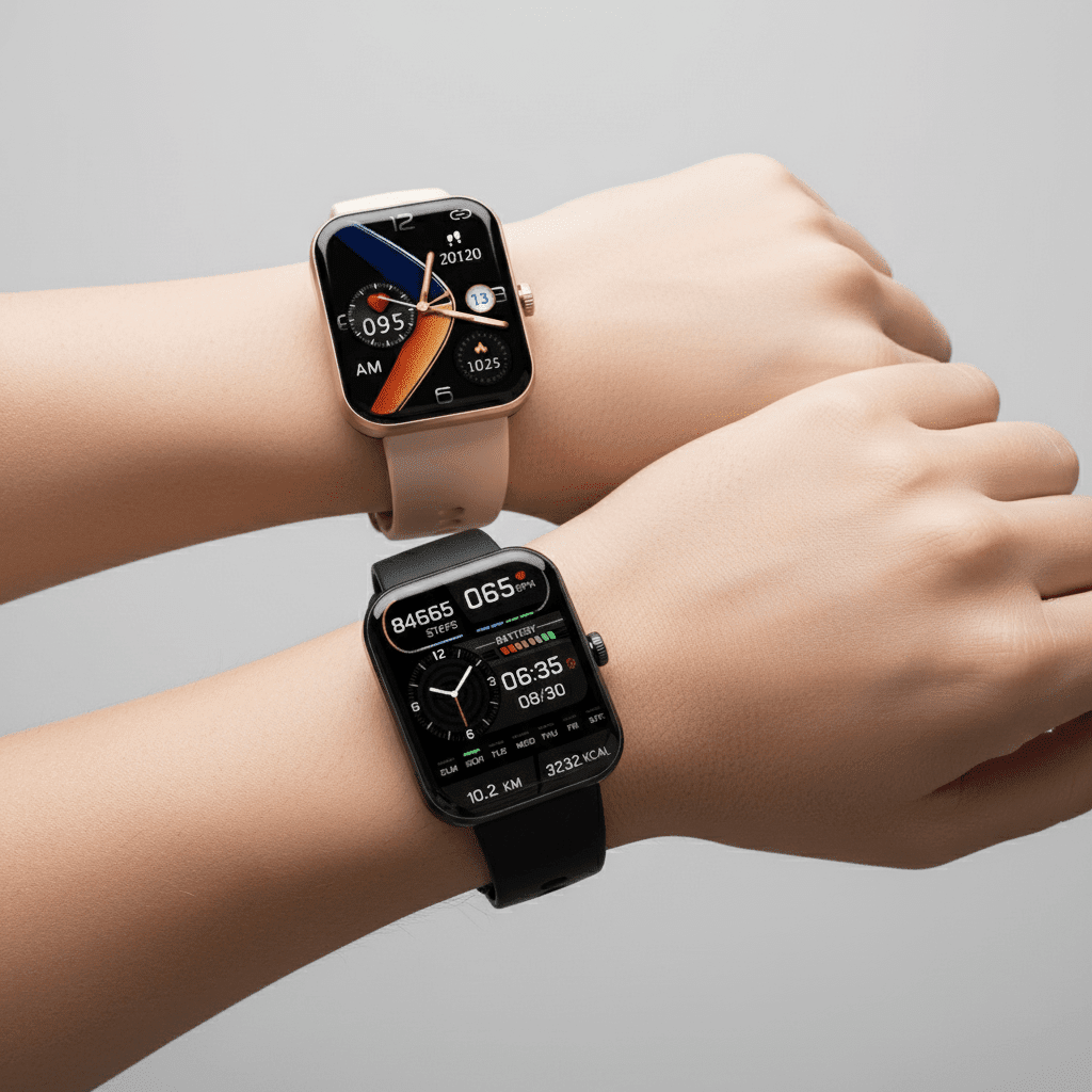 Smartwatch Gezondheid Hartslagmeter Bloeddrukmeter Stappenteller Sporthorloge 50 Modi Touchscreen Fitness | Sulvida