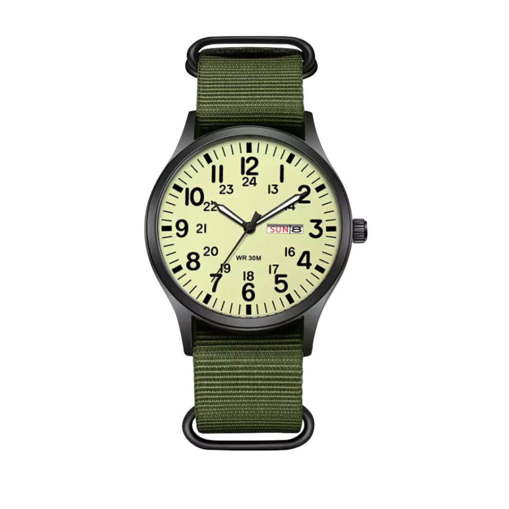 Tactisch Outdoor Horloge met Lichtgevende Wijzerplaat & 10 ATM Waterbestendigheid voor Actieve Mannen | Sulvida