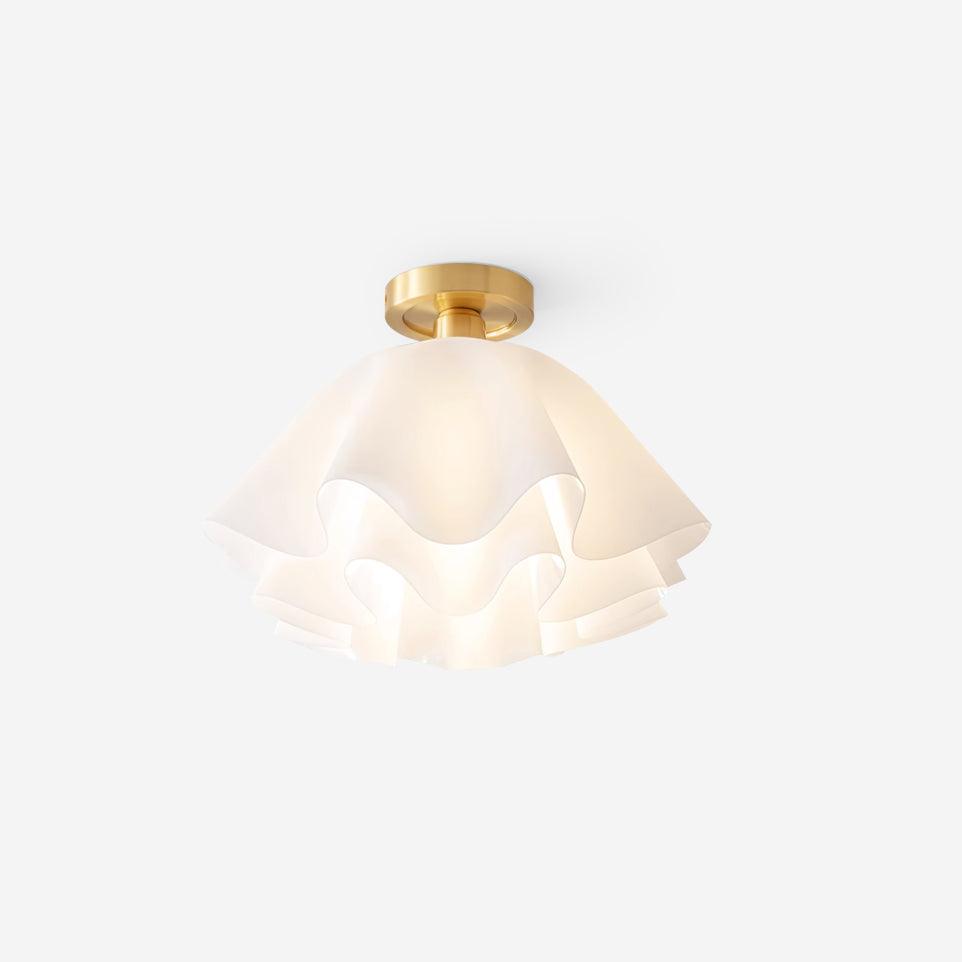 Plafondlamp Bloemvorm Geplisseerd Metaal Acryl Modern Design Woonkamer Eetkamer Slaapkamer E26 E27 Plafondverlichting | Sulvida