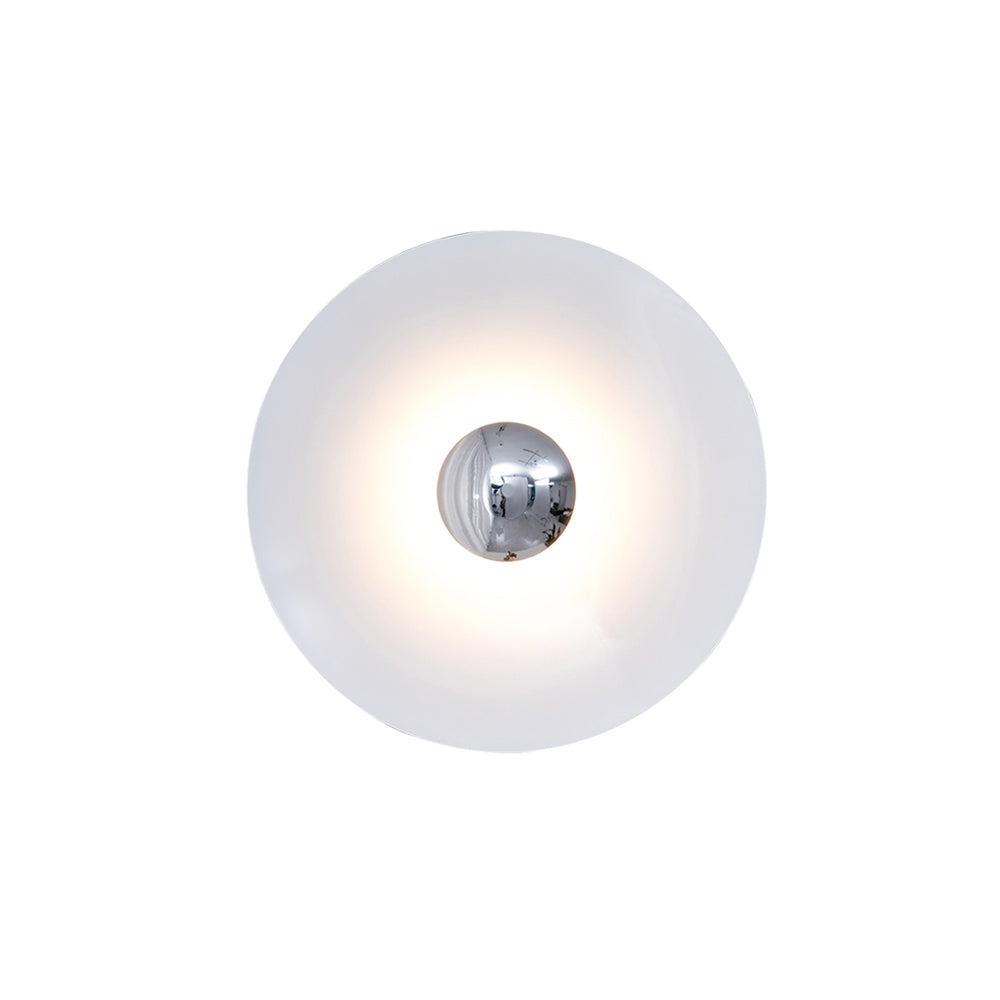 Moderne wandlamp eclips met LED verlichting voor woonkamer slaapkamer hal minimalistisch design rond metaal | Sulvida