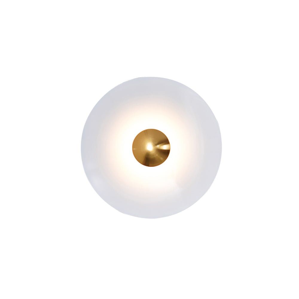 Moderne wandlamp eclips met LED verlichting voor woonkamer slaapkamer hal minimalistisch design rond metaal | Sulvida