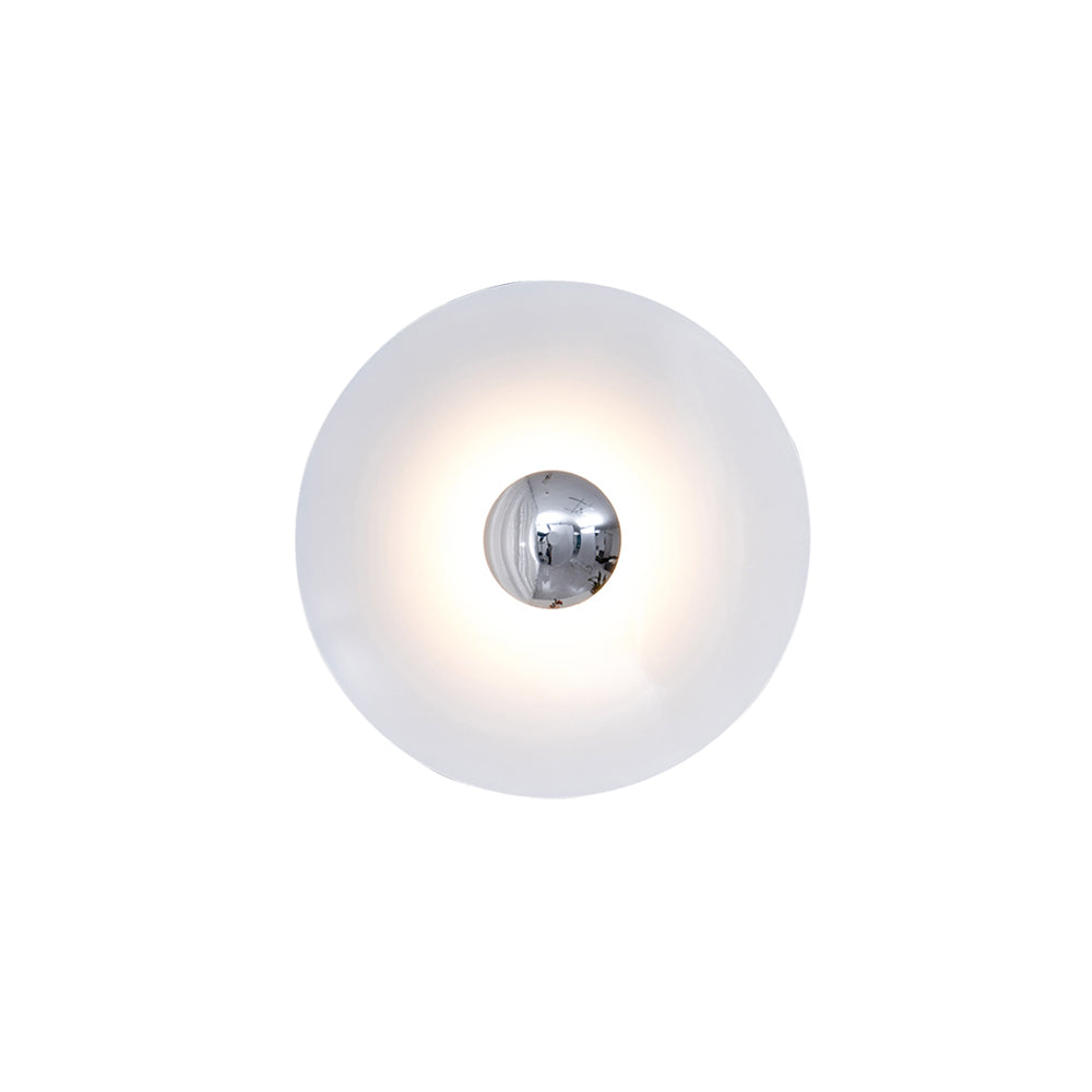 Moderne wandlamp eclips met LED verlichting voor woonkamer slaapkamer hal minimalistisch design rond metaal | Sulvida