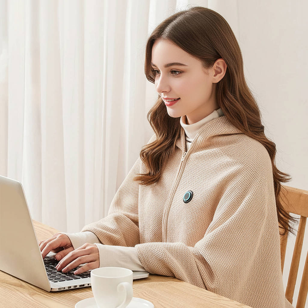 Verwarmde Omslagdeken USB-C Draagbaar 8 Verwarmingszones Warmtedeken Thuiskantoor Comfort Relax Warmte | Sulvida