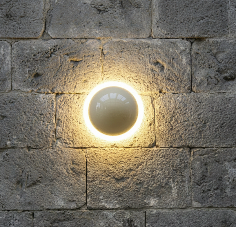 Ronde Metalen Wandlamp LED Bolvorm Sfeerlicht Opwaarts Neerwaarts Gang Slaapkamer Woonkamer Hal Moderne Verlichting | Sulvida