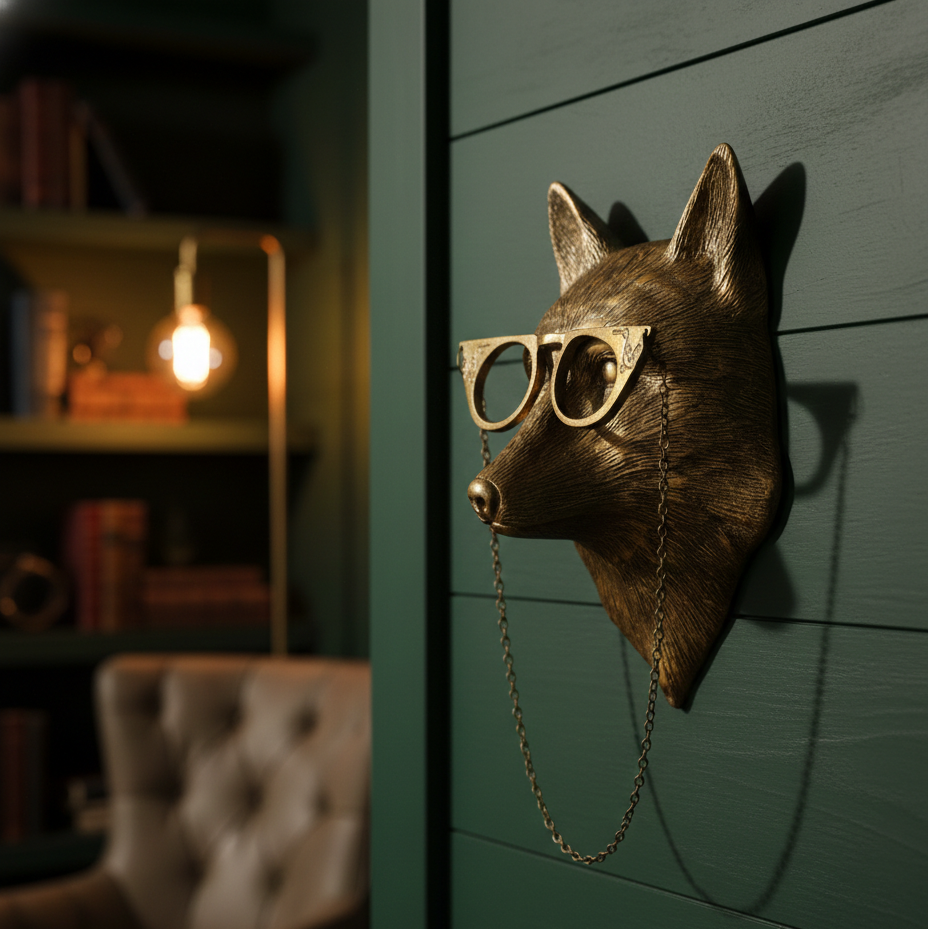 Wanddecoratie Hertengewei Frankie - Modern Sculpturaal Design - Decoratief Hert voor Woonkamer & Hal | Sulvida