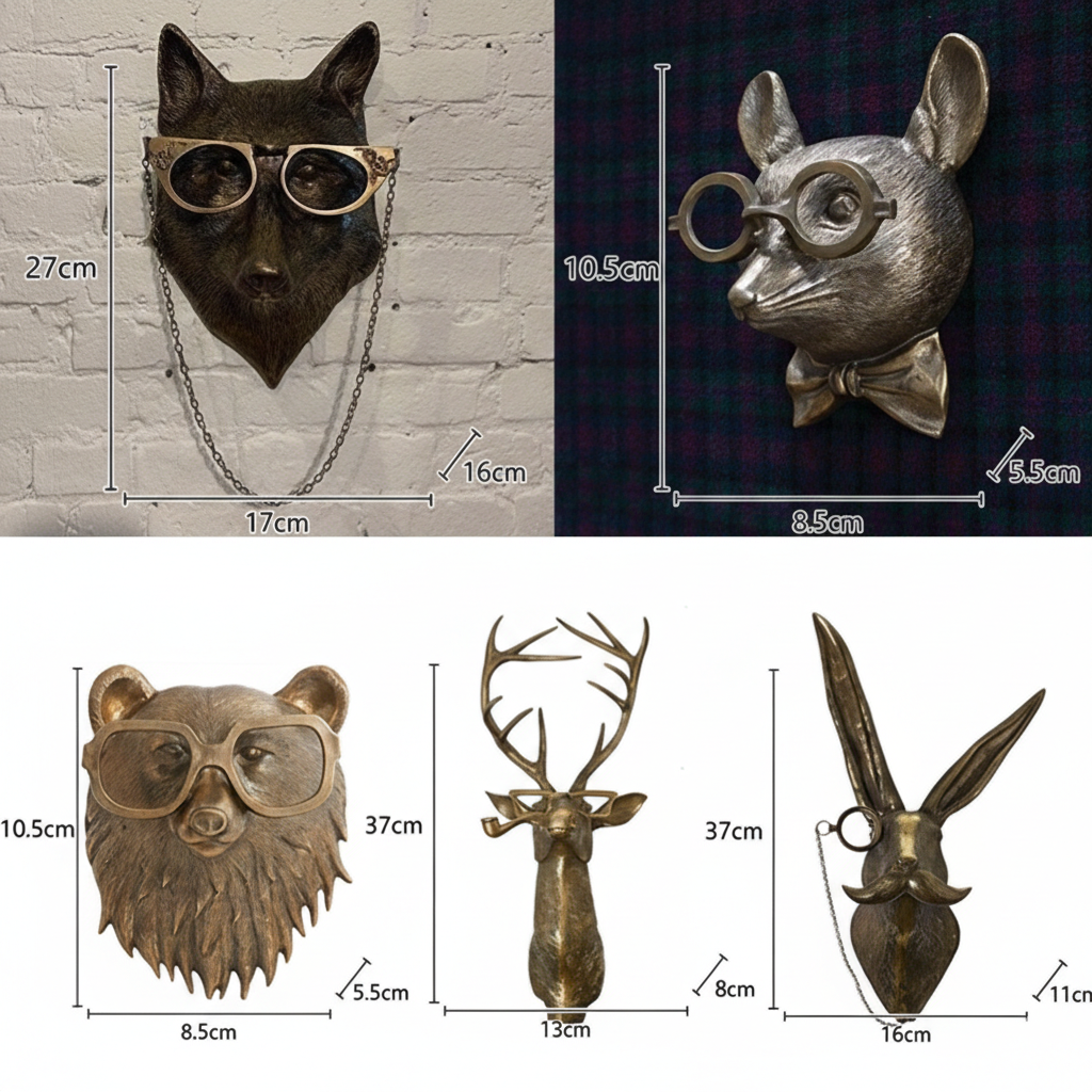 Wanddecoratie Hertengewei Frankie - Modern Sculpturaal Design - Decoratief Hert voor Woonkamer & Hal | Sulvida
