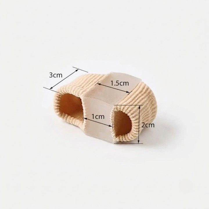 Teenspreider voor hallux valgus en overlappende tenen – comfortabel gel 1,5 cm teenspreiding beige (1 paar) | Sulvida