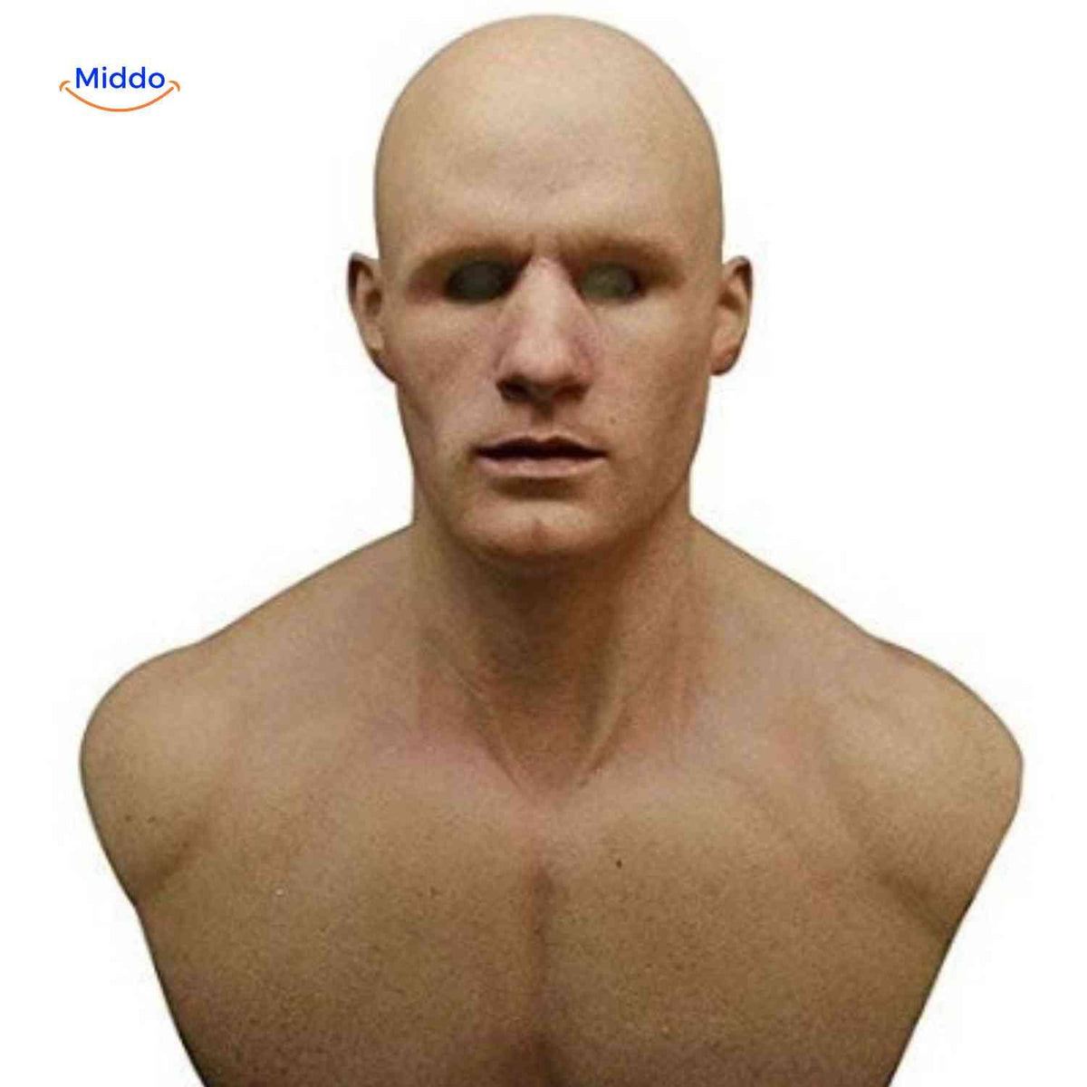 Latex Volledig Gezichtsmasker Oudere Man Realistisch Halloween Karakter Vermomming met Baard Feest Kostuum | Sulvida