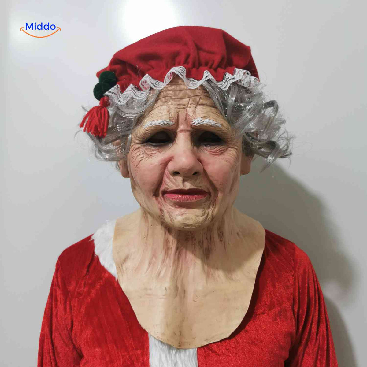 Latex Volledig Gezichtsmasker Oudere Man Realistisch Halloween Karakter Vermomming met Baard Feest Kostuum | Sulvida
