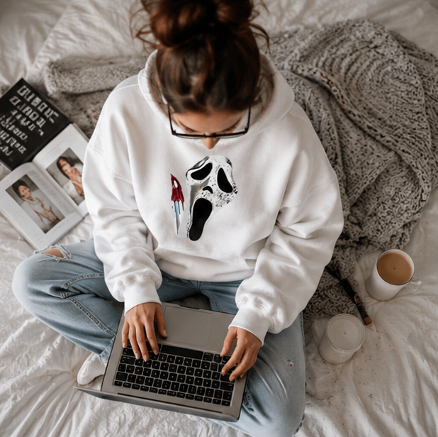 Hoodie met Dubbelzijdige Opdruk Unisex Fleece Trui Gothic Streetwear Casual Sweatshirt Mannen Vrouwen | Sulvida