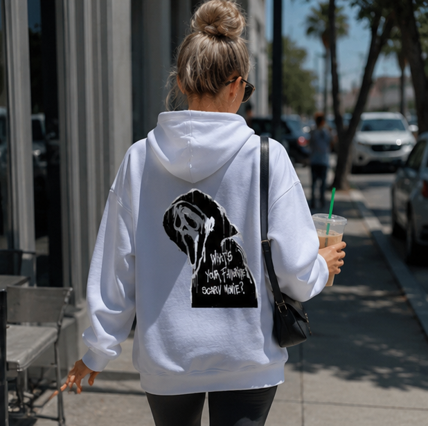 Hoodie met Dubbelzijdige Opdruk Unisex Fleece Trui Gothic Streetwear Casual Sweatshirt Mannen Vrouwen | Sulvida