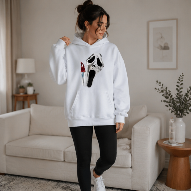 Hoodie met Dubbelzijdige Opdruk Unisex Fleece Trui Gothic Streetwear Casual Sweatshirt Mannen Vrouwen | Sulvida
