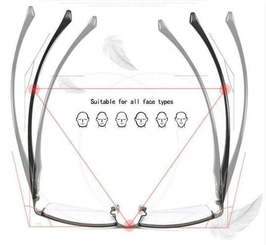Multifocale Leesbril met Progressieve Glazen | Anti-reflectie & UV-bescherming | Variabele Sterkte voor Veraf & Dichtbij | Sulvida