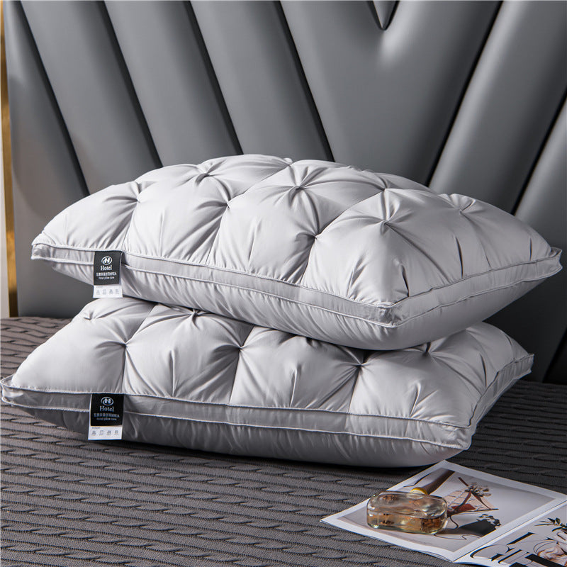 Ganzendons Slaapkussen Premium Comfort Nek Ondersteuning Zacht Ademend Hypoallergeen Vulling Rugslapers | Sulvida