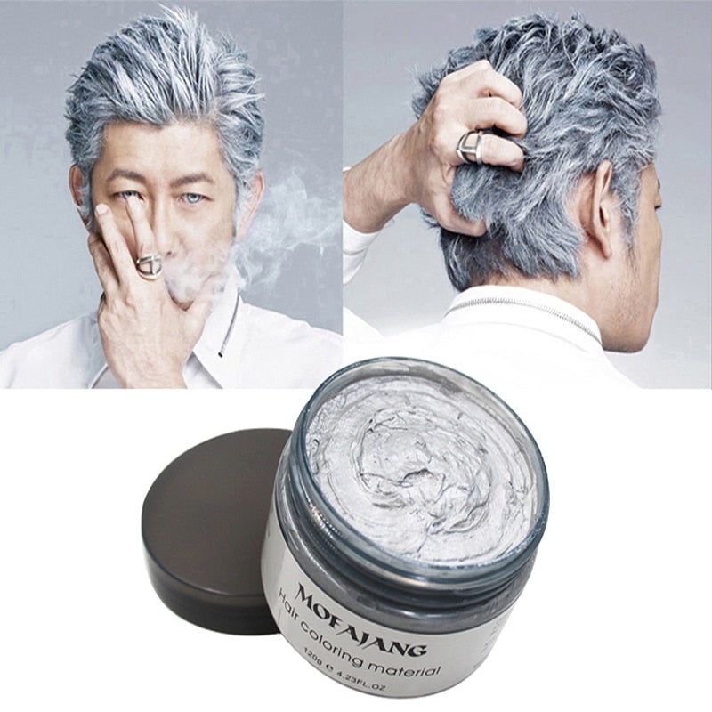 Uitwasbare Haarkleurwax 120g Tijdelijke Haarverf Styling Gel Waterbasis Plantextracten Meerdere Kleuren | Sulvida