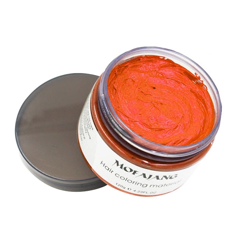 Uitwasbare Haarkleurwax 120g Tijdelijke Haarverf Styling Gel Waterbasis Plantextracten Meerdere Kleuren | Sulvida