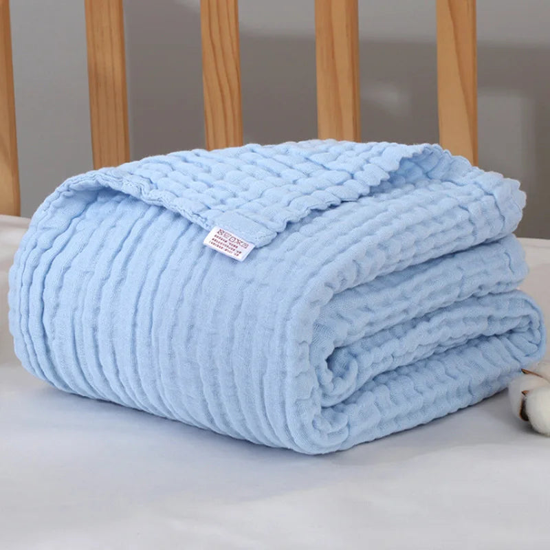 Musselinen Babydoek 105x105 cm Zeslaags Katoenen Swaddle Deken Pasgeboren Omslagdoek voor Jongens & Meisjes | Sulvida