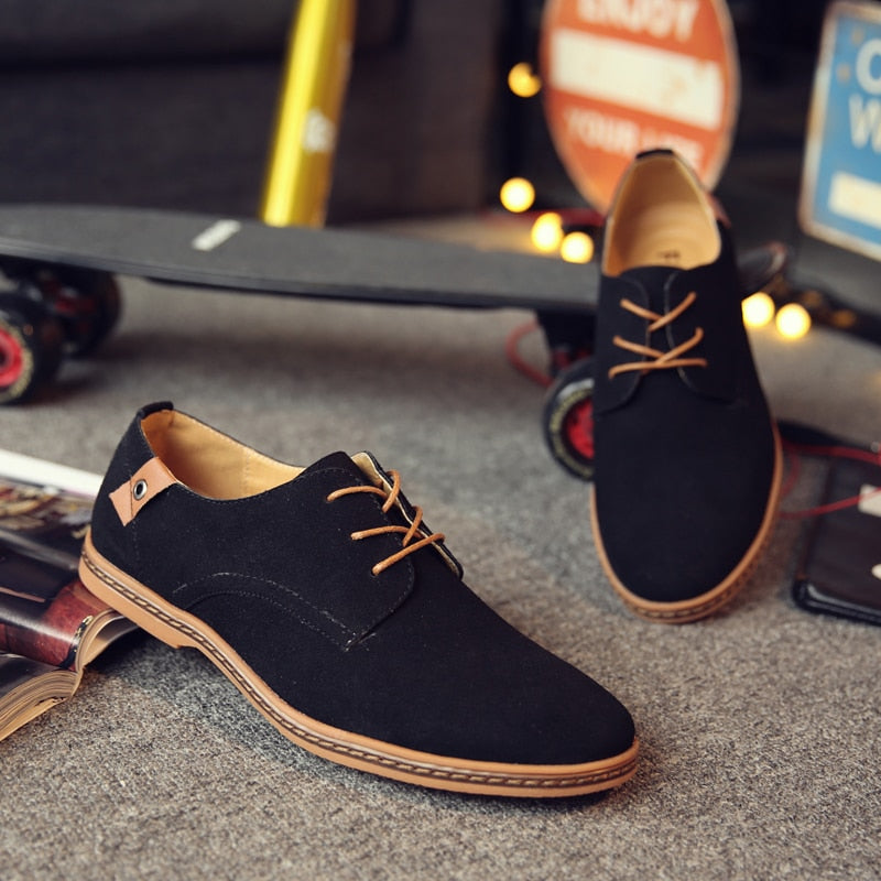 Oxford Herenschoenen met Vetersluiting voor Elegante en Casual Looks – Premium Leren Schoenen voor Heren in Diverse Kleuren – Stijlvolle Klassieke Schoenen voor Kantoor, Feesten en Dagelijks Gebruik | Sulvida