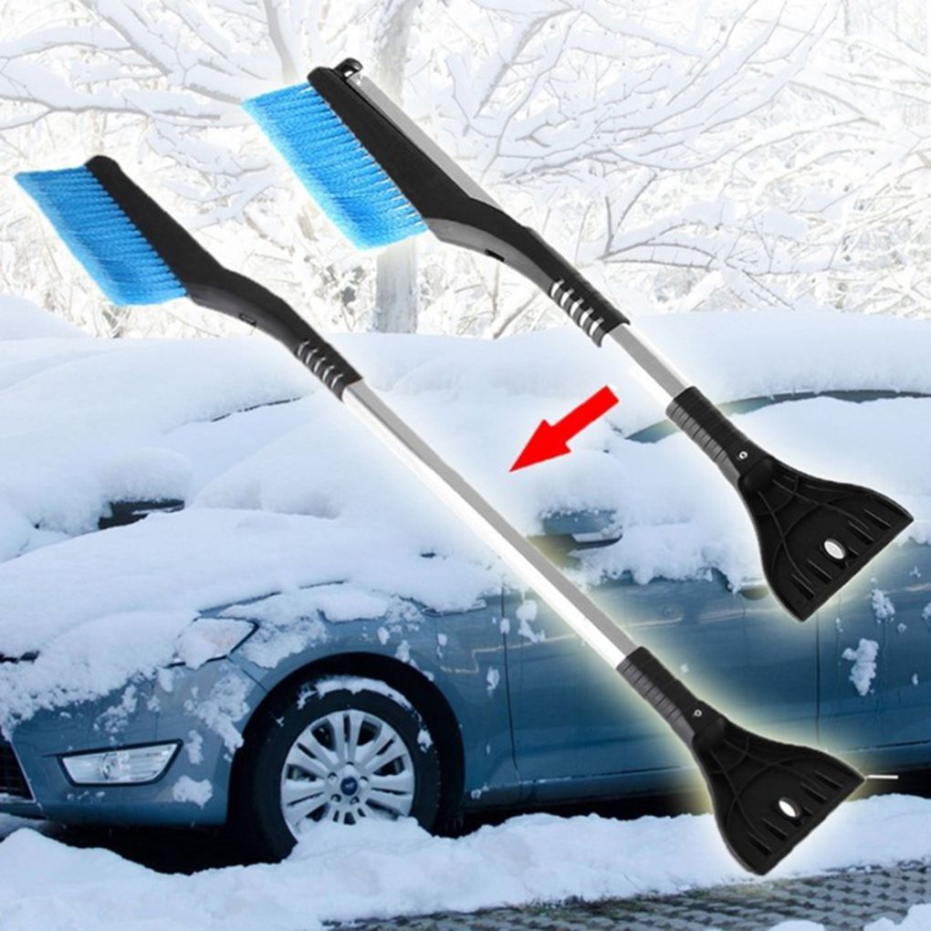 Uitschuifbare IJskrabber met Borstel voor Auto Sneeuw Ijs Verwijdering Winter Voorruit Autoruit Raam Schoonmaak | Sulvida