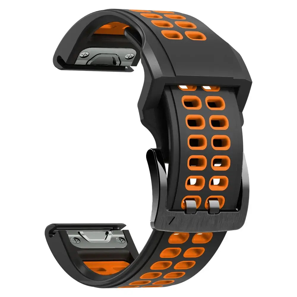 Bracelet de montre en silicone QuickFit 22mm et 26mm, respirant, adapté au sport, interchangeable, élégant | Sulvida