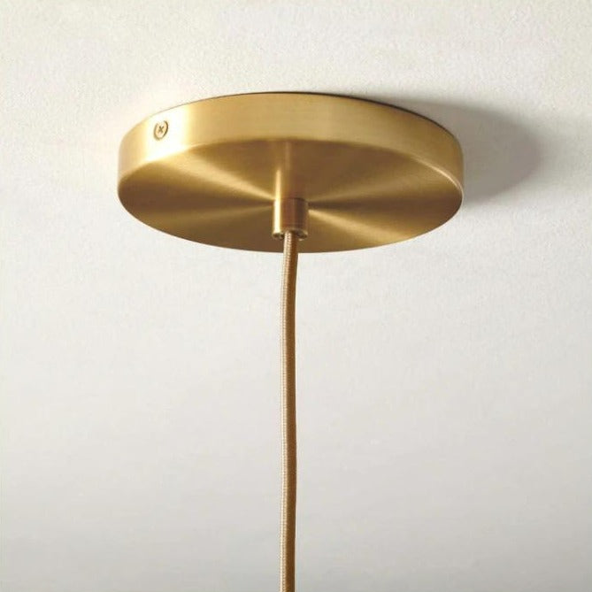 Glazen Hanglamp Bol Interieur Verlichting Messingkleur Plafondlamp Rond Glas Eetkamer Woonkamer Slaapkamer | Sulvida