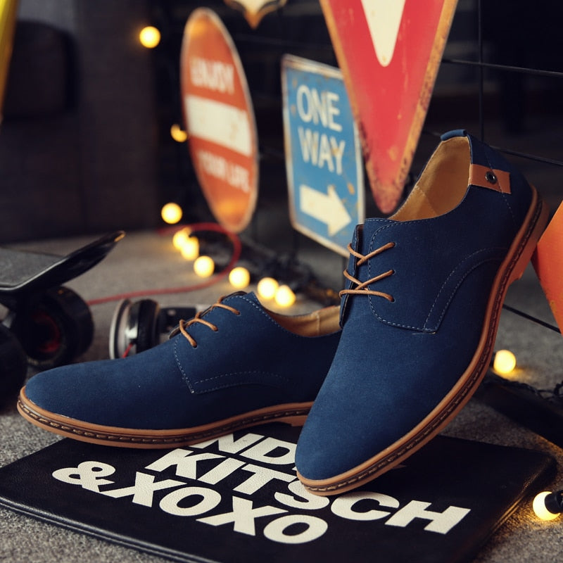 Oxford Herenschoenen met Vetersluiting voor Elegante en Casual Looks – Premium Leren Schoenen voor Heren in Diverse Kleuren – Stijlvolle Klassieke Schoenen voor Kantoor, Feesten en Dagelijks Gebruik | Sulvida