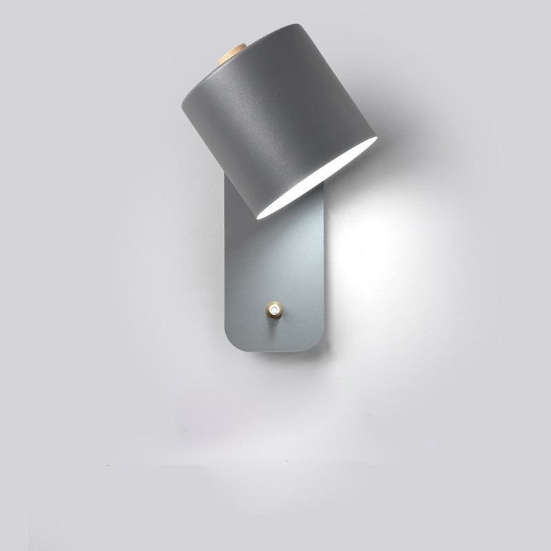 Moderne LED Wandlamp Metaal met Geïntegreerde Schakelaar Wit Groen Grijs Binnenverlichting Chique Design | Sulvida