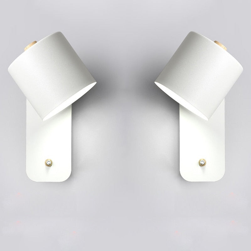 Moderne LED Wandlamp Metaal met Geïntegreerde Schakelaar Wit Groen Grijs Binnenverlichting Chique Design | Sulvida