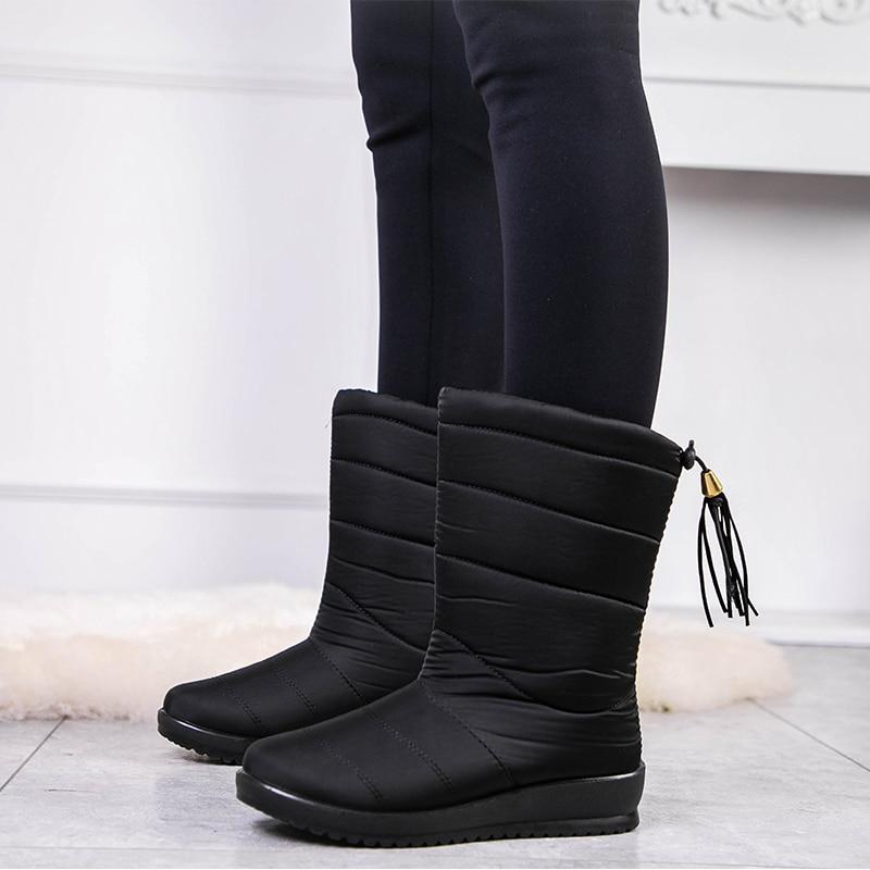 Gevoerde Winterlaarzen Dames met Antislip Zool en Kunstbont Voering voor Koude Dagen Warme Winterschoenen | Sulvida