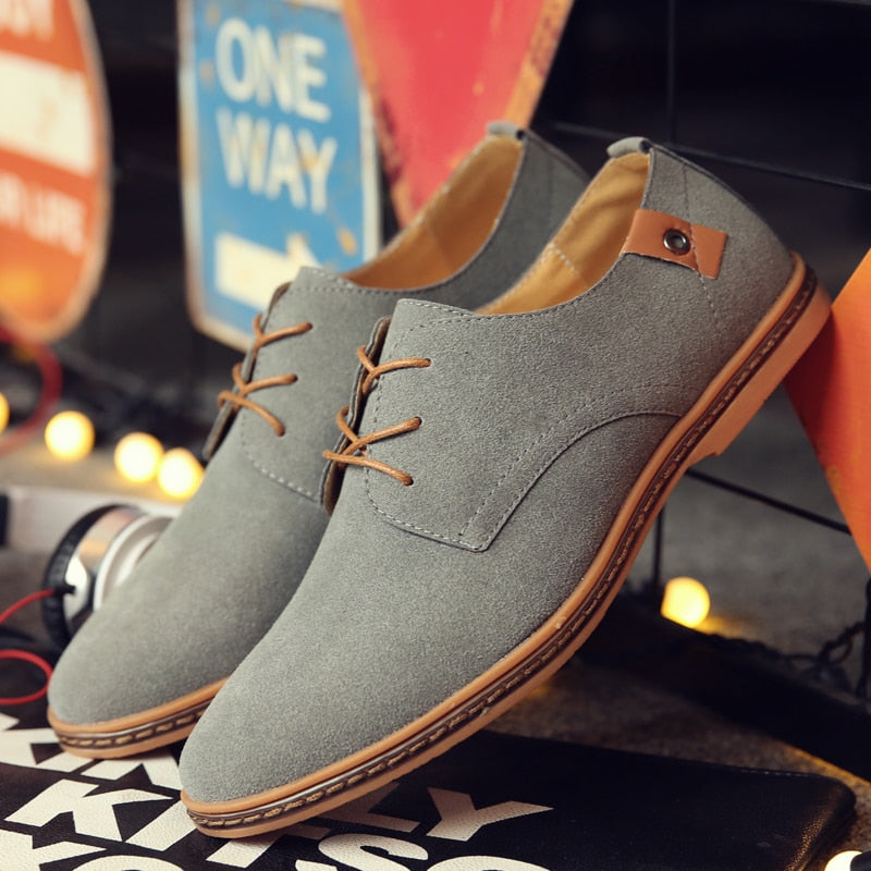 Oxford Herenschoenen met Vetersluiting voor Elegante en Casual Looks – Premium Leren Schoenen voor Heren in Diverse Kleuren – Stijlvolle Klassieke Schoenen voor Kantoor, Feesten en Dagelijks Gebruik | Sulvida