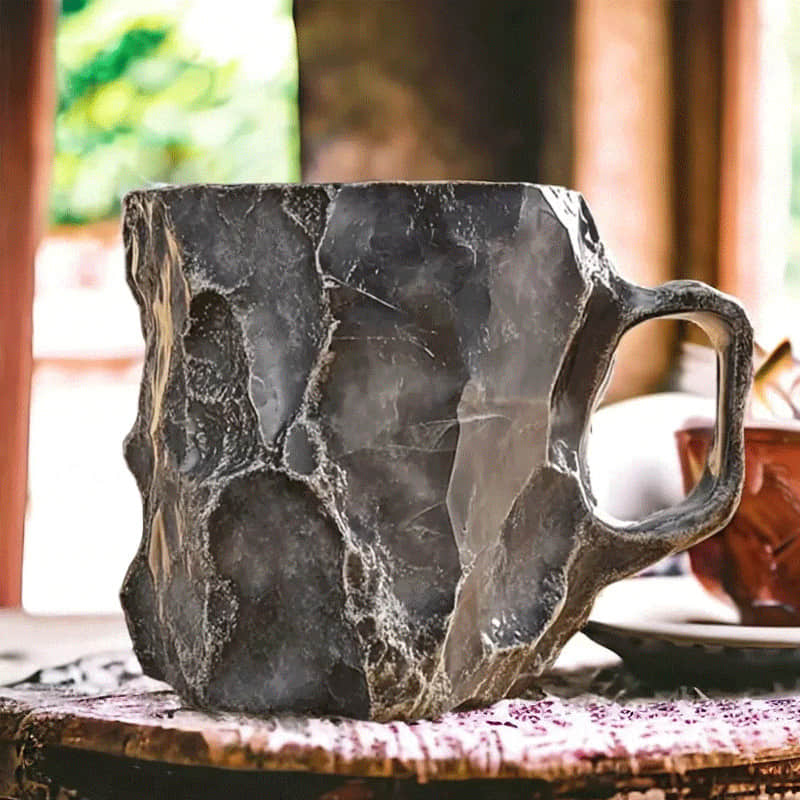 Elegante Porseleinen Mok met Edelsteendesign – Perfect voor Koffie en Thee – Stijlvol Servies voor Elke Dag | Sulvida