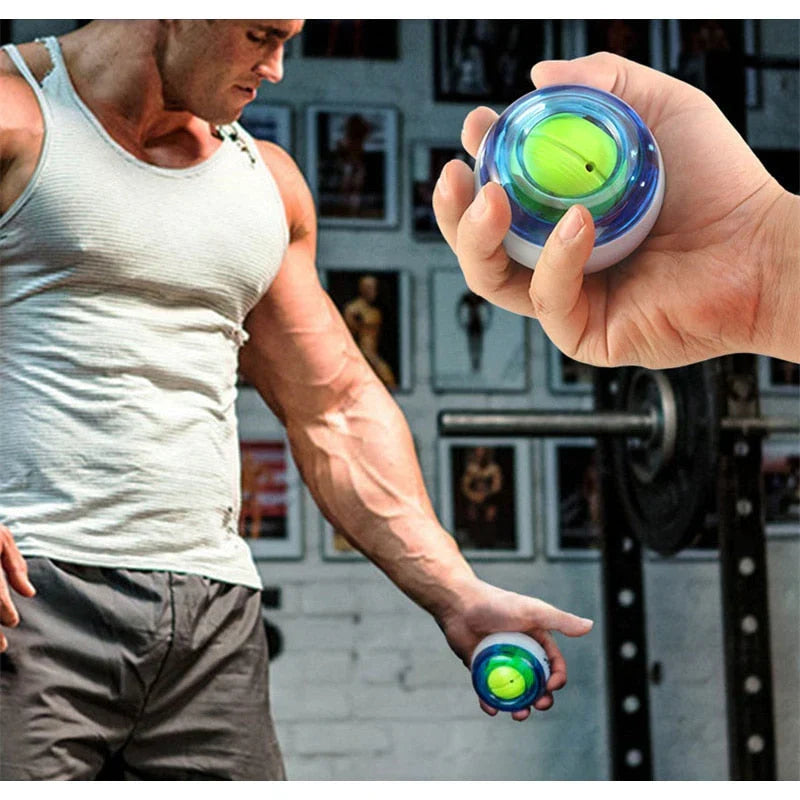 Gyroscopische Pols- en Armtrainer met LED-verlichting voor Krachttraining Grip en Spierkracht Thuis Sportschool | Sulvida