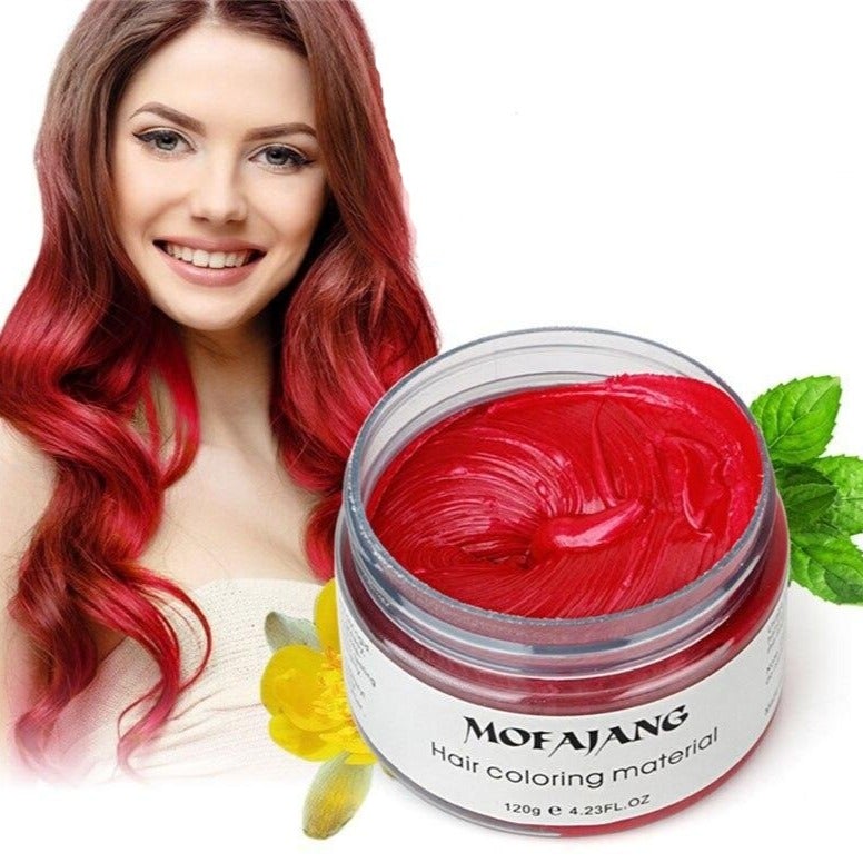 Uitwasbare Haarkleurwax 120g Tijdelijke Haarverf Styling Gel Waterbasis Plantextracten Meerdere Kleuren | Sulvida