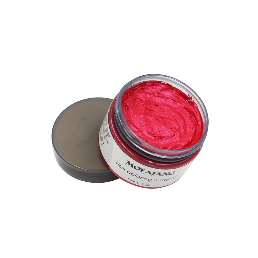Uitwasbare Haarkleurwax 120g Tijdelijke Haarverf Styling Gel Waterbasis Plantextracten Meerdere Kleuren | Sulvida