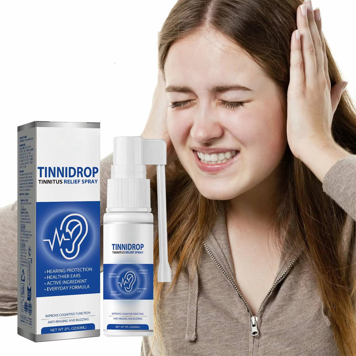 Oordruppels tegen oorsuizen en tinnitus natuurlijk herstellend kalmerend verlichtend gehoorbescherming 2 stuks | Sulvida