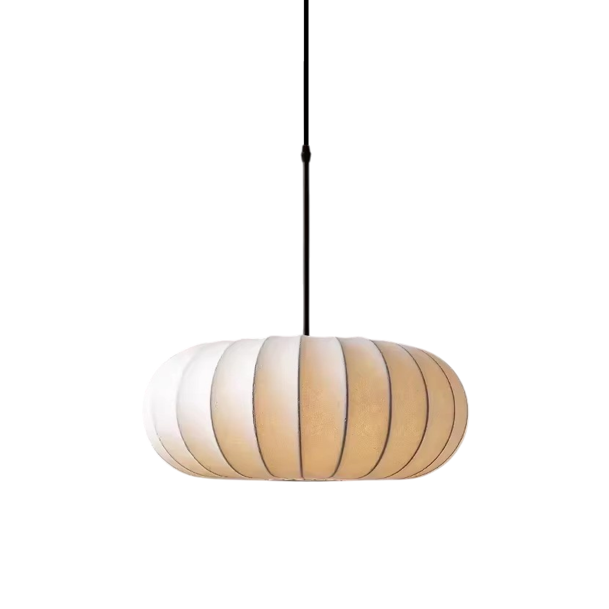 Handgeweven Zijden Hanglamp Rond E27 Verstelbaar 30-60cm Eetkamer Bar Wabi-Sabi Stijl Minimalistisch | Sulvida