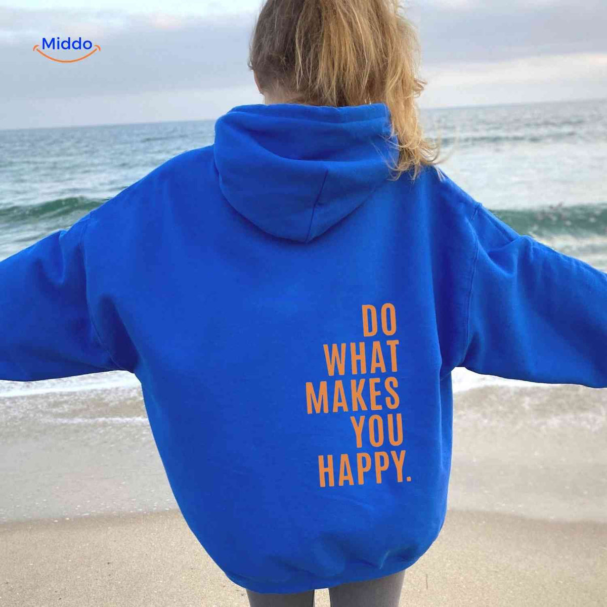 Oversized Hoodie met Motiverende Print Comfortabel Katoenen Sweater Streetwear Stijl Casual Unisex Mode | Sulvida