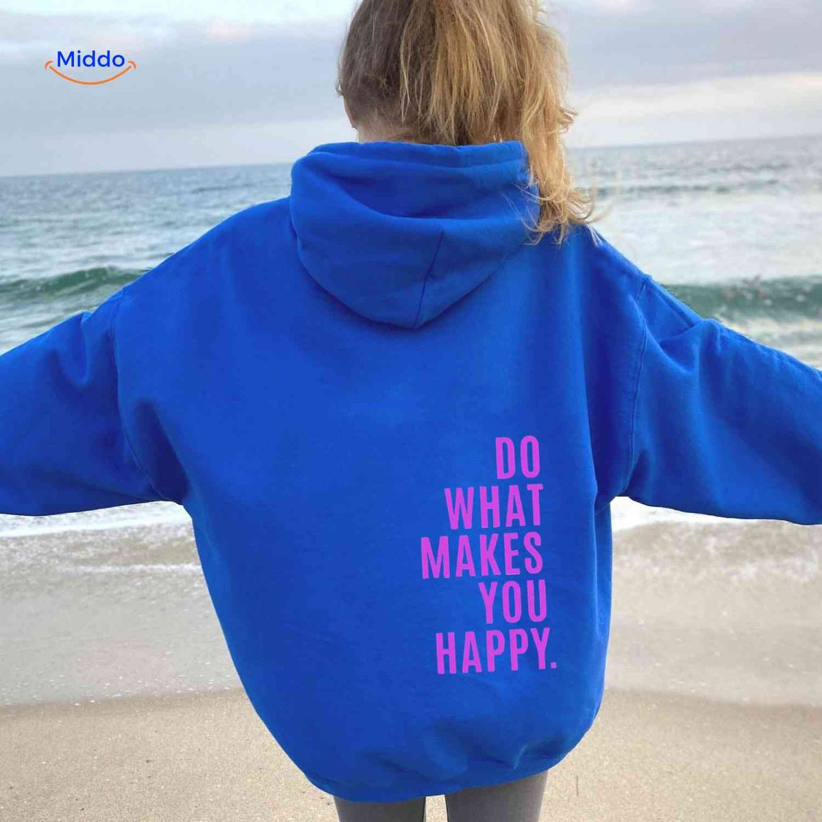 Oversized Hoodie met Motiverende Print Comfortabel Katoenen Sweater Streetwear Stijl Casual Unisex Mode | Sulvida